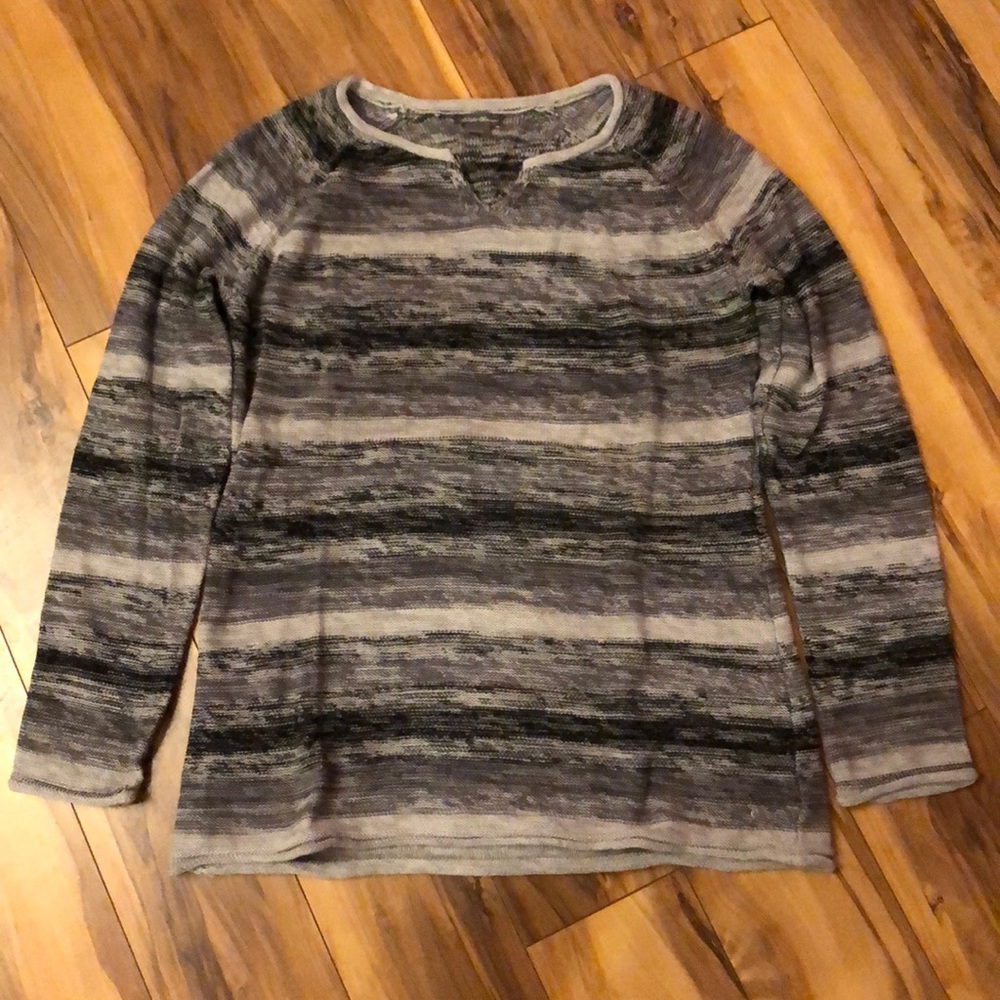 NWOT Eddie Bauer v-neck striped sweater